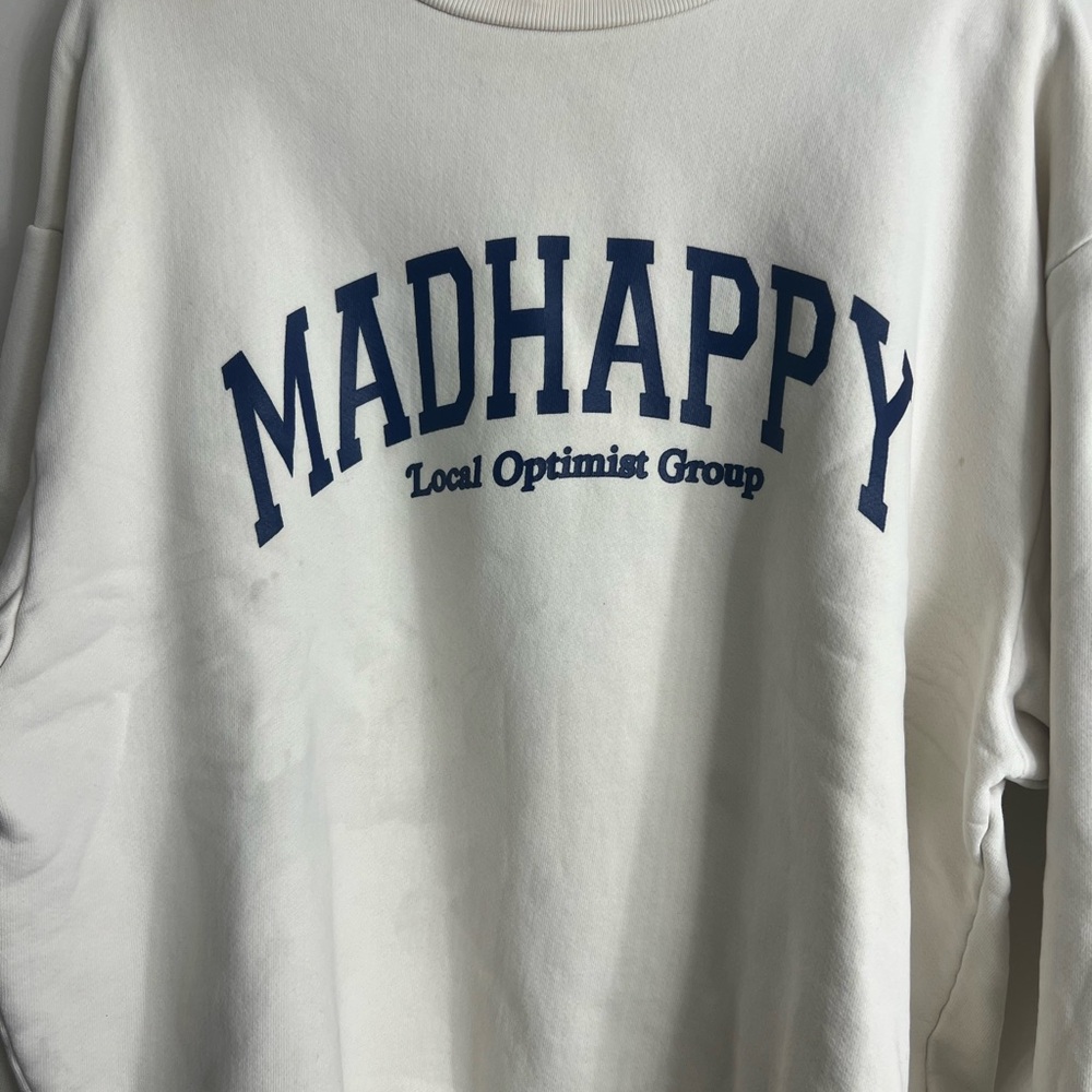 Madhappy White Crewneck Sweatshirt - Picture 2 of 3